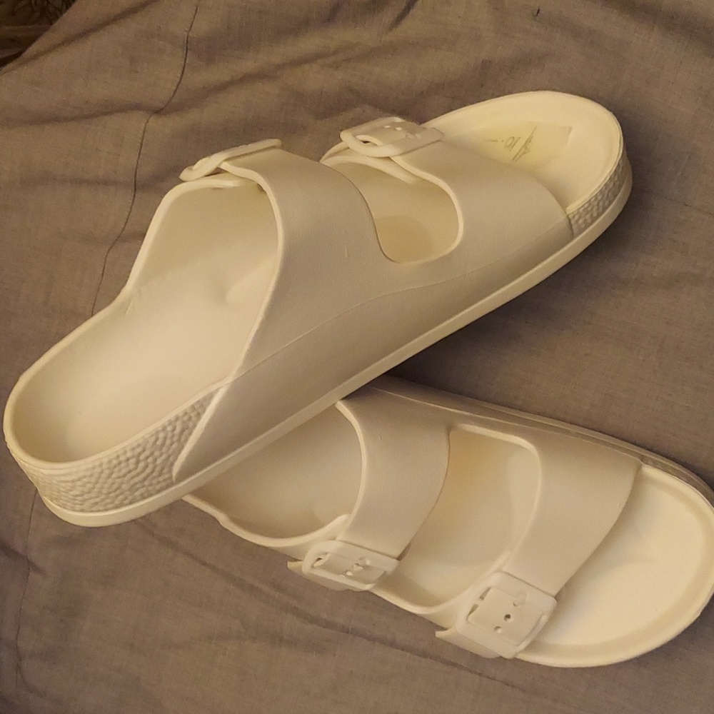 White Beach Sandals